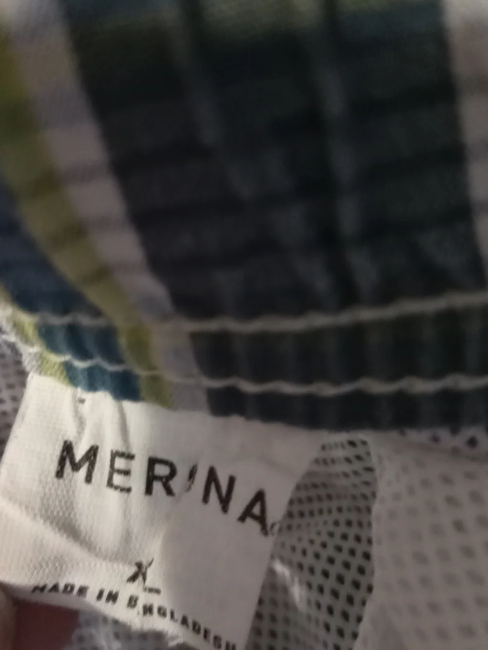 Merona Swim Trunks - Green/White Vintage Y2K